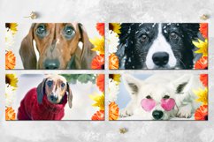 Dogs &amp; Flowers | Mug Sublimation design bundle, JPG Product Image 3