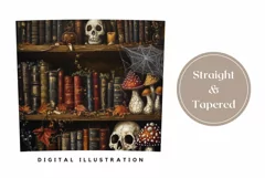 Black Cat Tumbler Wrap Design, Mushrooms Tumbler Sublimation Product Image 3