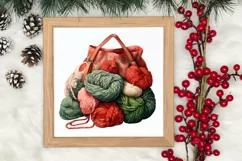 Festive Christmas Sewing Clipart , Christmas PNG Product Image 3