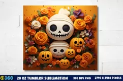 Halloween Tumbler Sublimation Wraps, Tumbler Halloween Product Image 3
