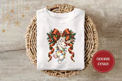 Cartoon Christmas Rabbit Illustration, Cute Christmas PNG Product Image 3