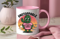 Unstoppable Cactus Cartoon Vector With Funny Expression Product Image 3