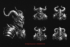 10 Bundle Dark Art Devil Knight Demon Troops Army Warrior Product Image 5