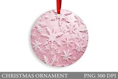 Snowflakes Christmas Ornament. Christmas Ornament Design Product Image 1