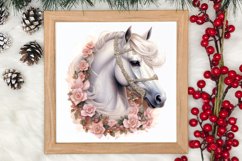 Cute Pink Christmas Animals Clipart Sublimation Product Image 3