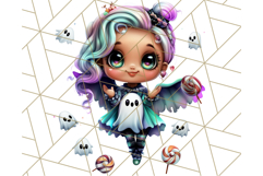 Halloween Fairy Clipart PNG, Cute Chibi Fairy Art Clip Art Product Image 3