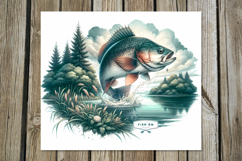 Fish on | 4 fishing skinny tumbler Sublimation designs PL Product Image 3