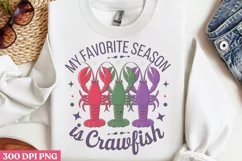 My favorite seasone is crawfish PNG, Mardi Gras PNG Product Image 3