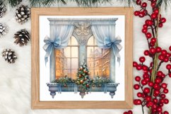 Christmas Window Sublimation Clipart, Christmas Window Product Image 4