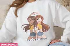 True friends PNG, True Friendship Sublimation PNG Product Image 3