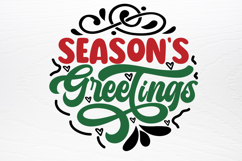 Christmas Round Ornaments Sign SVG Product Image 3