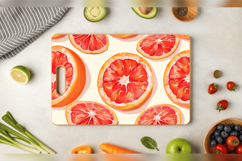 Grapefruit Cutting Boards sublimation Design Product Image 3