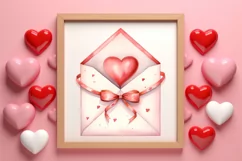 Sweet Valentine Clipart, Watercolor Valentines Day Product Image 3
