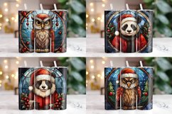 Stained Glass Christmas Tumbler Wrap Bundle | Christmas PNG Product Image 3