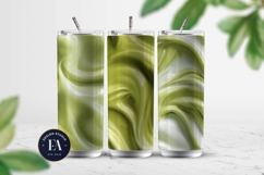 Matcha Liquid Marble, Green Abstract Swirl Digital Paper Product Image 2