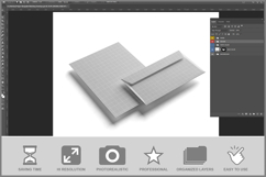 A4 Letterhead Paper Alongside Ma PSD Product Image 2