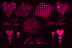 Love Valentine's Day Procreate brushes. Hearts brush Product Image 3