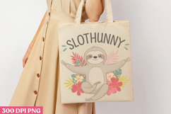 Slothunny PNG, Sloth Sublimation PNG Product Image 1