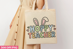 Hoppy teacher PNG, Retro Teacher Easter Sublimat Product Image 3