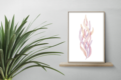 Wavy Ocean Seaweed Pastel Plant Aquatic Flora PNG Summer Product Image 2