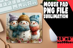 Winter Gingerbread Mouse Pad Sublimation Art Product Image 1