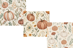 Cottagecore Fall Harvest Seamless Pattern, Digital Paper Product Image 12