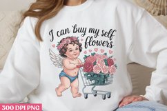 I can buy myself flowers PNG, Sweet Valentines PNG Product Image 3