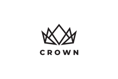 Abstract Crown Logo Design Vector Illustration Product Image 3
