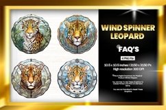 leopard Wind Spinner Sublimation - 04 Variation Product Image 1