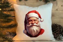 Vintage Black Santa Claus Sublimation Clipart, Santa PNG Product Image 3