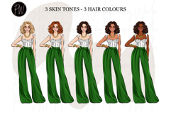 Fashion Girls 57 Hand Drawn clipart png Product Image 3