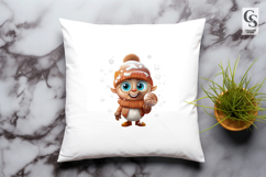 Cute Winter Characters Clipart Sublimation PNG Product Image 3