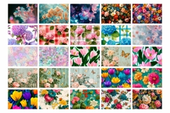 Cute Cosmetic Bag Bundle, Flowers Cosmetic Bag Designs Product Image 3