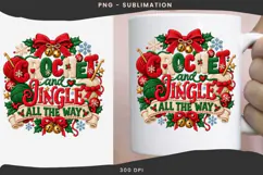 Christmas crochet png design for T-shirts Product Image 3