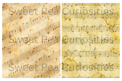 Music Sheets, Paper, Grunge, Papers, Junk Journal Product Image 3