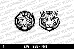 tiger head illustration isolated on white background. Product Image 3