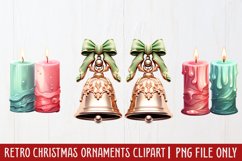 Retro Christmas Ornaments Clipart Product Image 1
