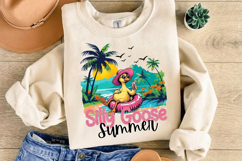 Silly Goose Summer PNG sublimation |Beach &amp; Summer PNG T-Shi Product Image 9