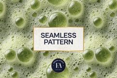 Matcha Foam Pattern, Matcha Froth Texture Digital Paper Product Image 3