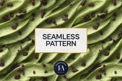 Matcha Ice Cream Pattern, Matcha Dessert Digital Paper Product Image 3