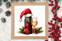 Christmas Wine Cup Sublimation Clipart Product Image 3