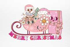 Retro Pink Christmas SVG Product Image 3