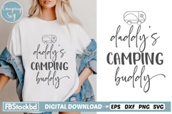 Daddy&#039;s camping Buddy SVG, Camping Svg Design Product Image 1