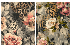 Animal Print, Flowers, Papers, Junk Journal, Botanical Product Image 3