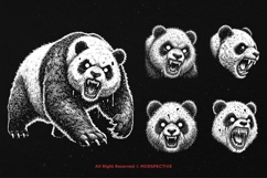 10 Bundle Dark Art Panda Beast Animal Scary Horror Tattoo Product Image 5