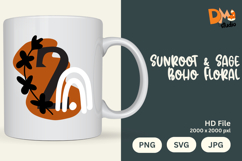 Sunroot &amp; Sage Boho Floral Monogram Product Image 1
