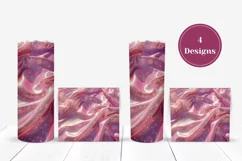 Liquid Waves Tumbler Template, Pink Glitter Tumbler Designs Product Image 3