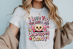 I Love You Unwrapped Candy Cute Design Valentines Day Product Image 3