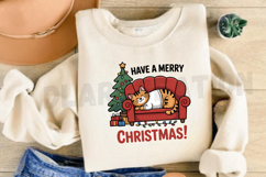 Have a Merry Christmas Cat PNG Design Product Image 3
