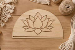 Lotus macrame base bundle digital download laser cut yarn 5 Product Image 3